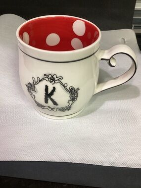 katie & mandy monogram K coffee tea mug